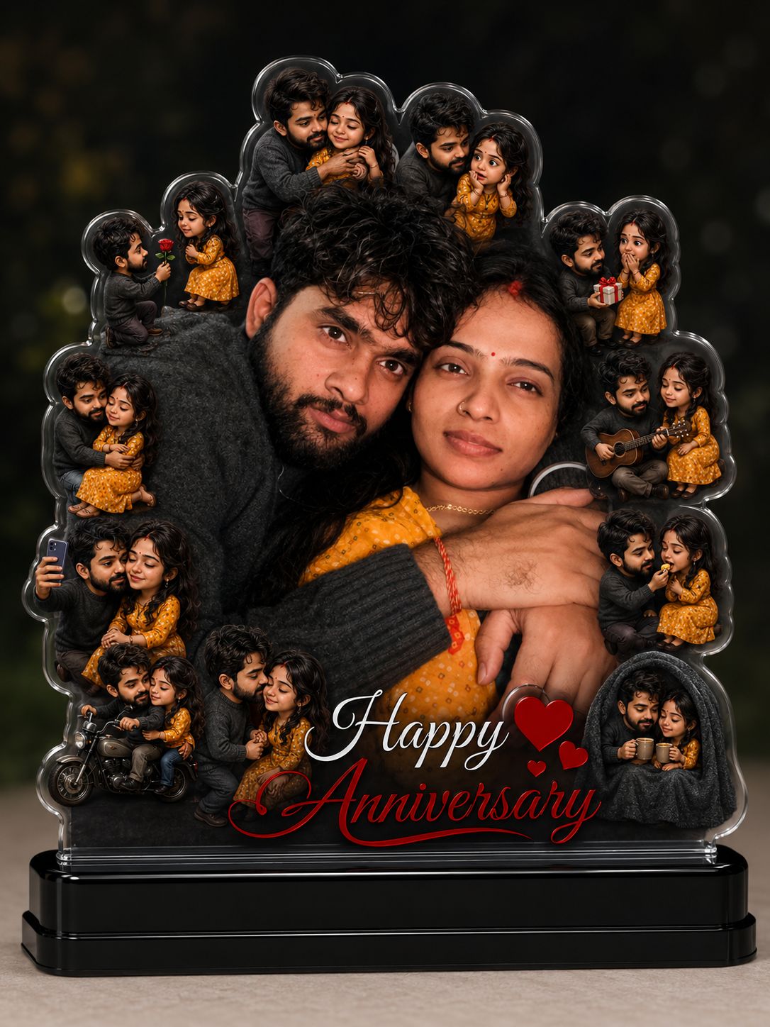 Happy Anniversary Custom Couple Caricature